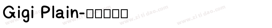 Gigi Plain字体转换
